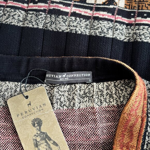 Peruvian Connection Casablanca Pima Jacquard Knit Column Skirt - Picture 8 of 8